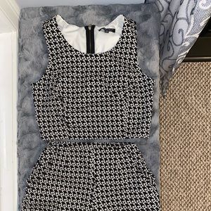 Black and white patterned two piece set